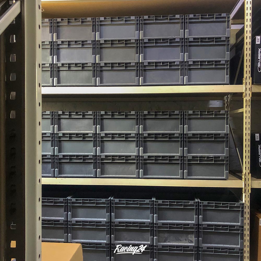 3er Set Schäfer Kunststoff Eurobox Stapelbox Eurobehälter Stapelbehälter 400x300x220 grau
