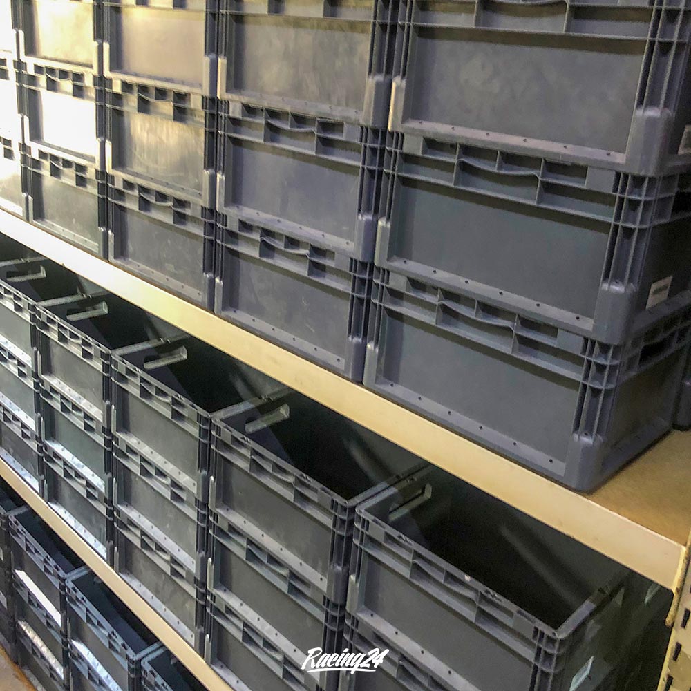 3er Set Schäfer Kunststoff Eurobox Stapelbox Eurobehälter Stapelbehälter 400x300x220 grau