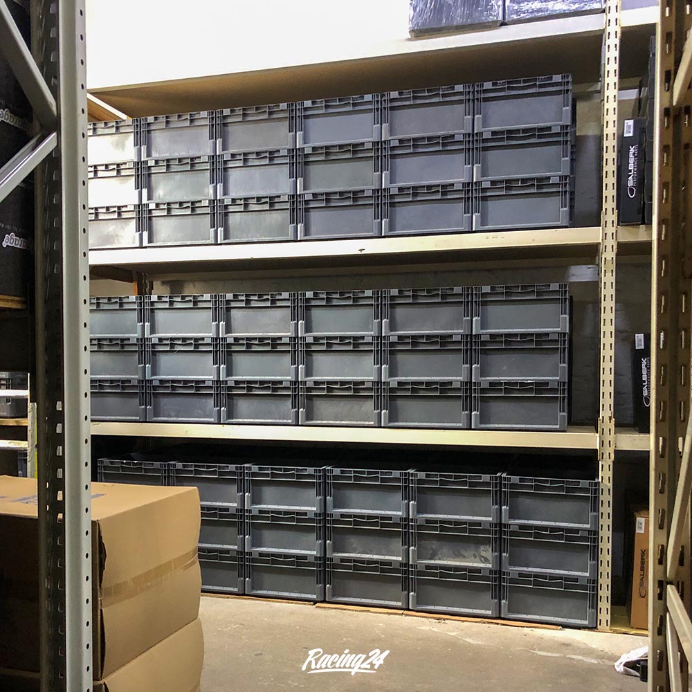 3er Set Schäfer Kunststoff Eurobox Stapelbox Eurobehälter Stapelbehälter 400x300x220 grau