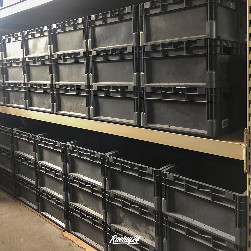 3er Set Schäfer Kunststoff Eurobox Stapelbox Eurobehälter Stapelbehälter 400x300x220 grau